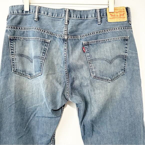 Levi’s 569 loose straight fit jeans men’s 38x32 blue denim casual - Picture 3 of 7